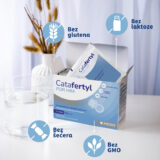 Prednosti Catafertyl FOR HIM bez GMO, bez šećera. bez laktoze, bez glutena.