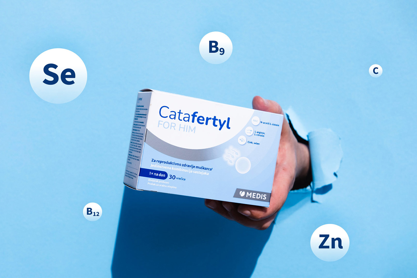 Koja je uloga odabranih vitamina i minerala u Catafertyl FOR HIM